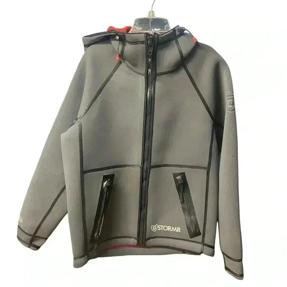 STORMR Men's Typhoon Neoprene Waterproof Windproof  Foul Weather Jacket Size S - Picture 2 of 9